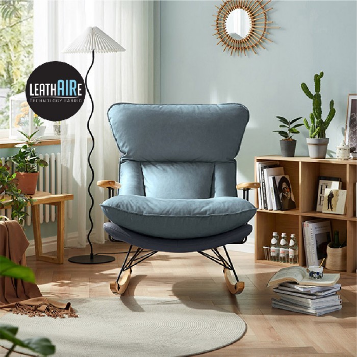 Danny Leathaire Adjustable Rocking Armchair MUMU Living